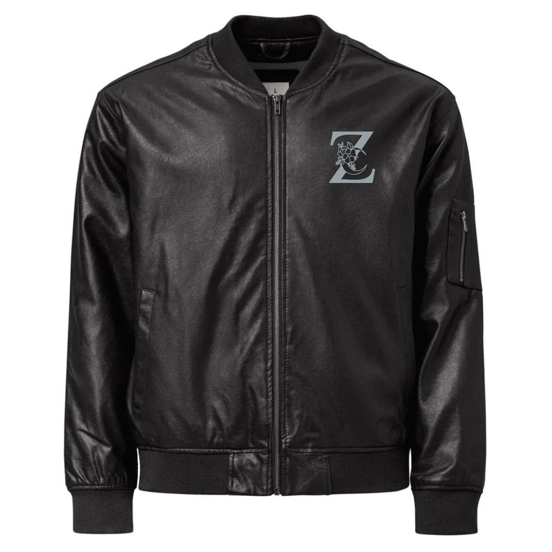 Custom Embroidered Moon Initial Jacket - ART-JKT280