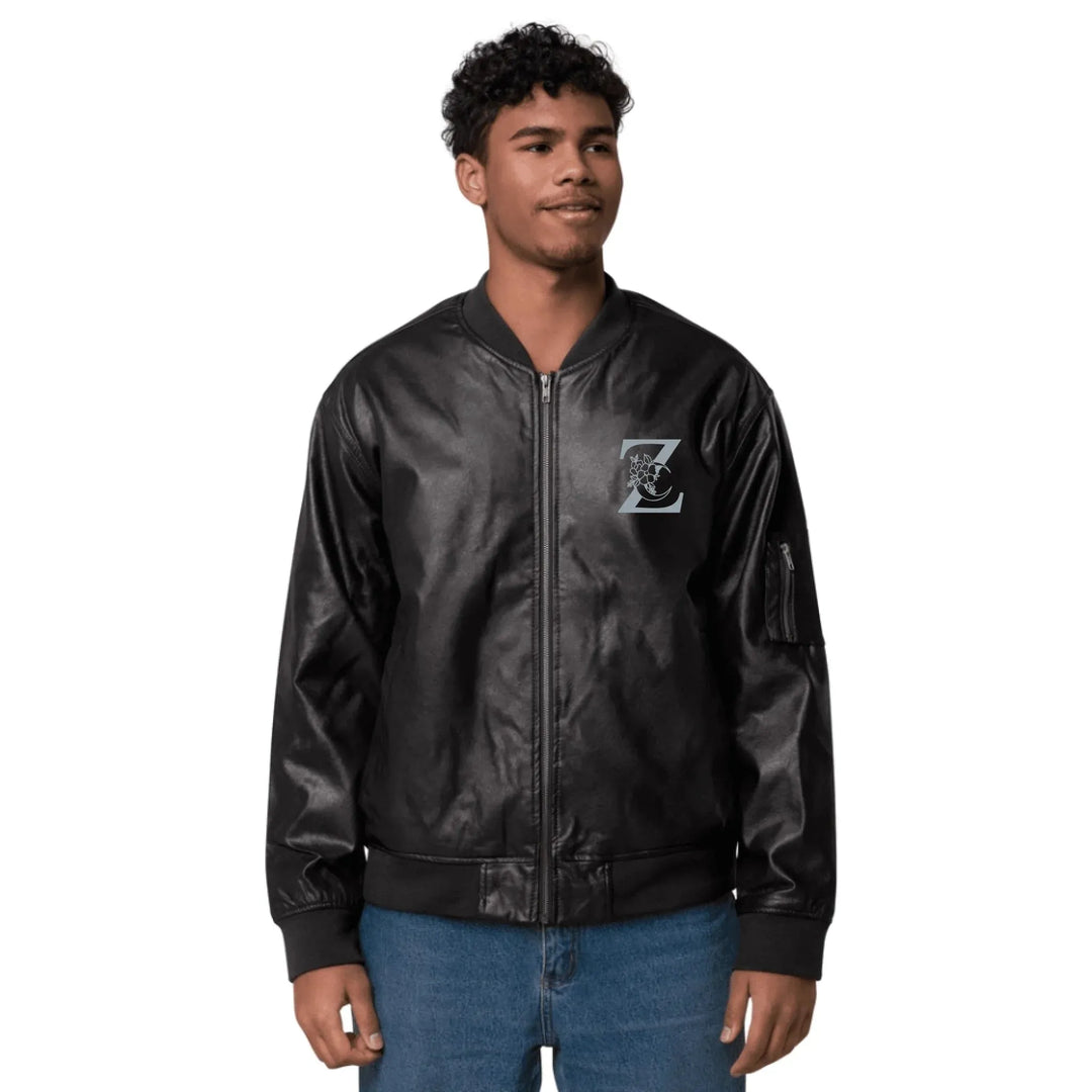 Custom Embroidered Moon Initial Jacket - ART-JKT280