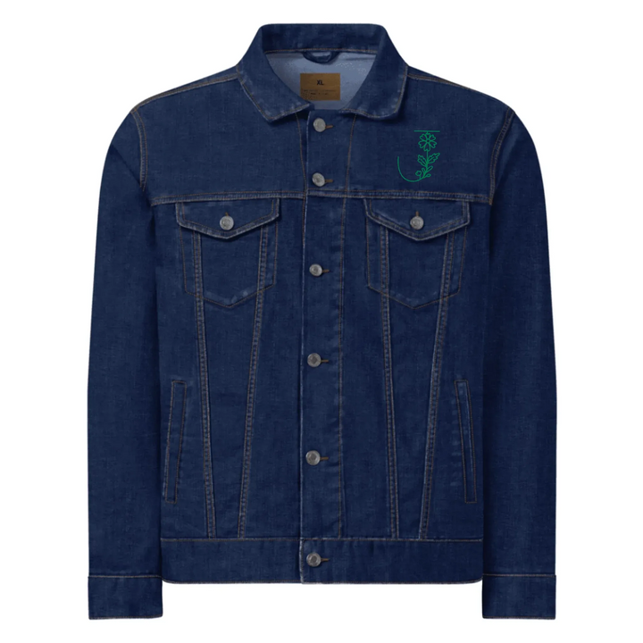 Chaqueta de jardín con margaritas bordadas personalizadas