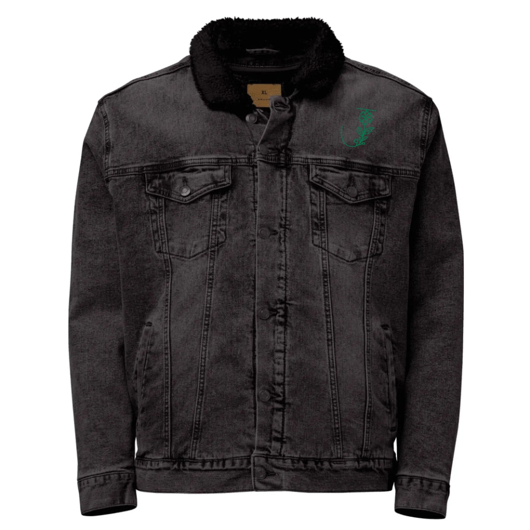 Chaqueta de jardín con margaritas bordadas personalizadas