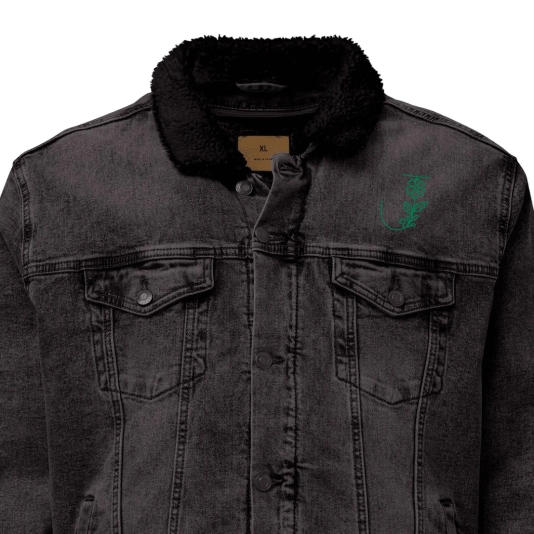Chaqueta de jardín con margaritas bordadas personalizadas