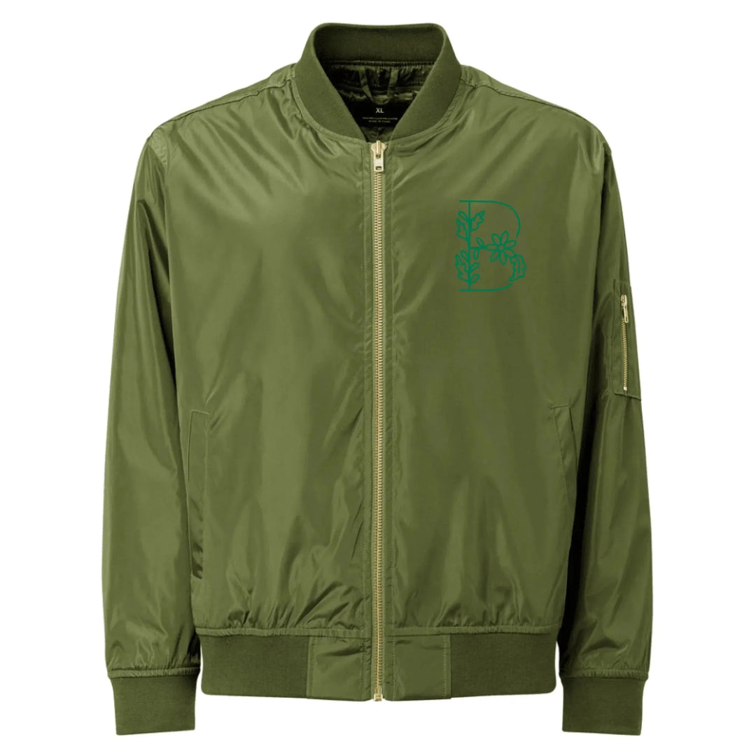 Chaqueta de jardín con margaritas bordadas personalizadas