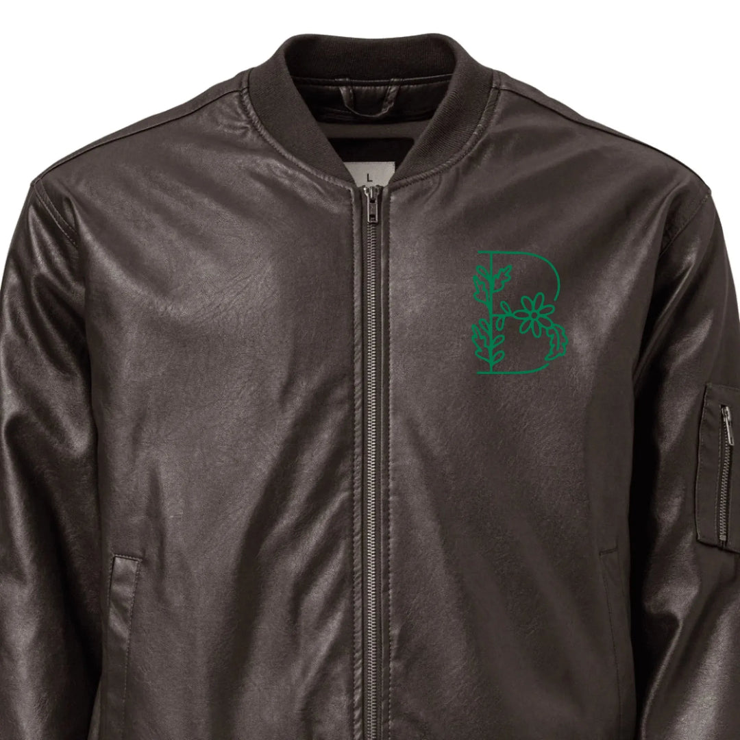 Chaqueta de jardín con margaritas bordadas personalizadas