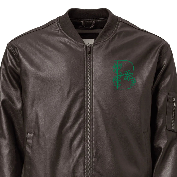 Chaqueta de jardín con margaritas bordadas personalizadas