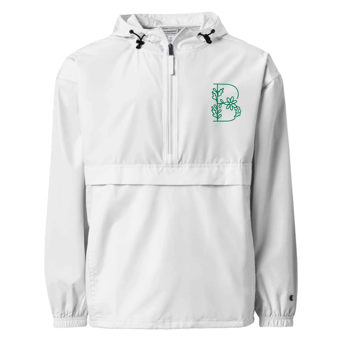 Chaqueta de jardín con margaritas bordadas personalizadas