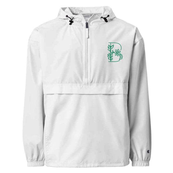 Chaqueta de jardín con margaritas bordadas personalizadas