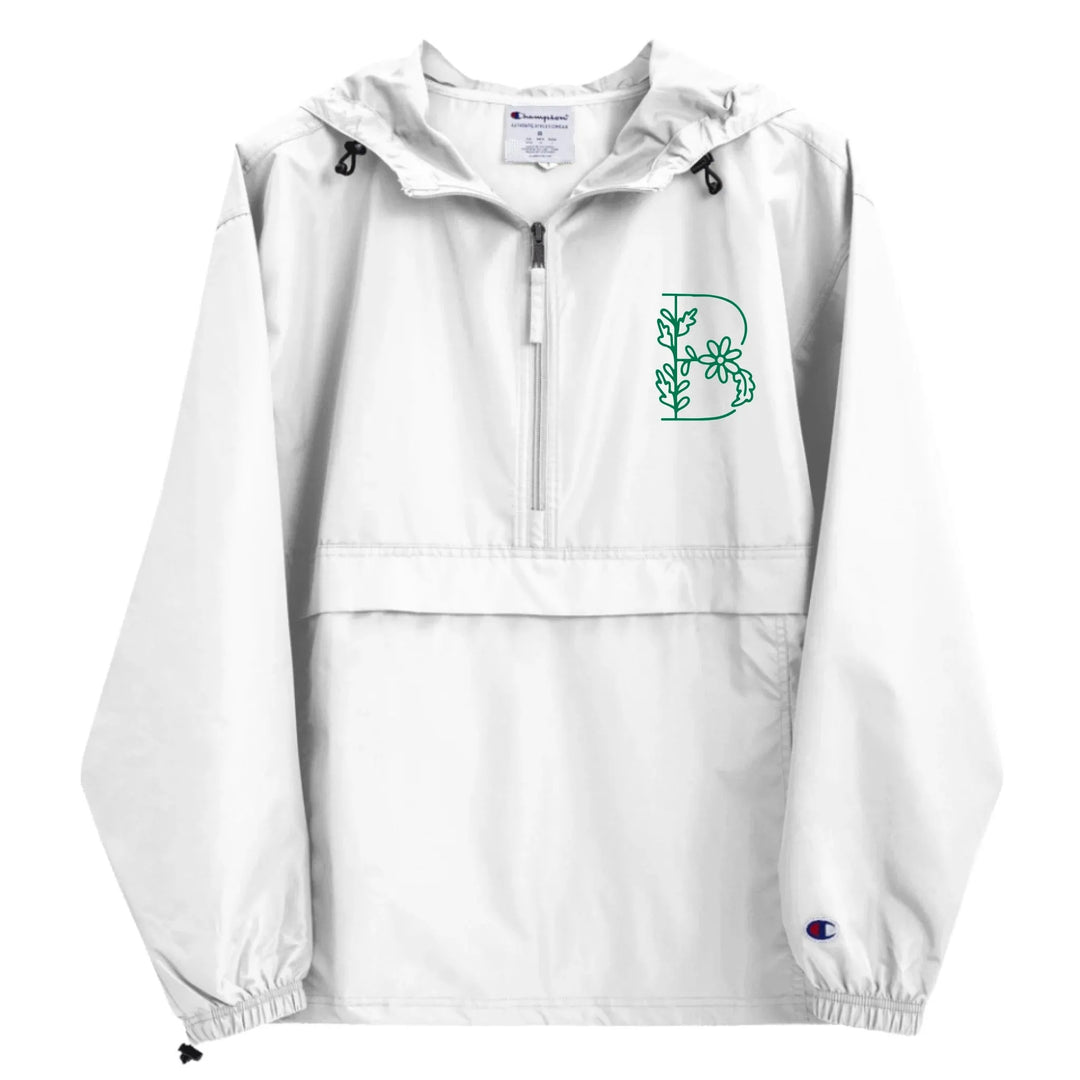 Chaqueta de jardín con margaritas bordadas personalizadas