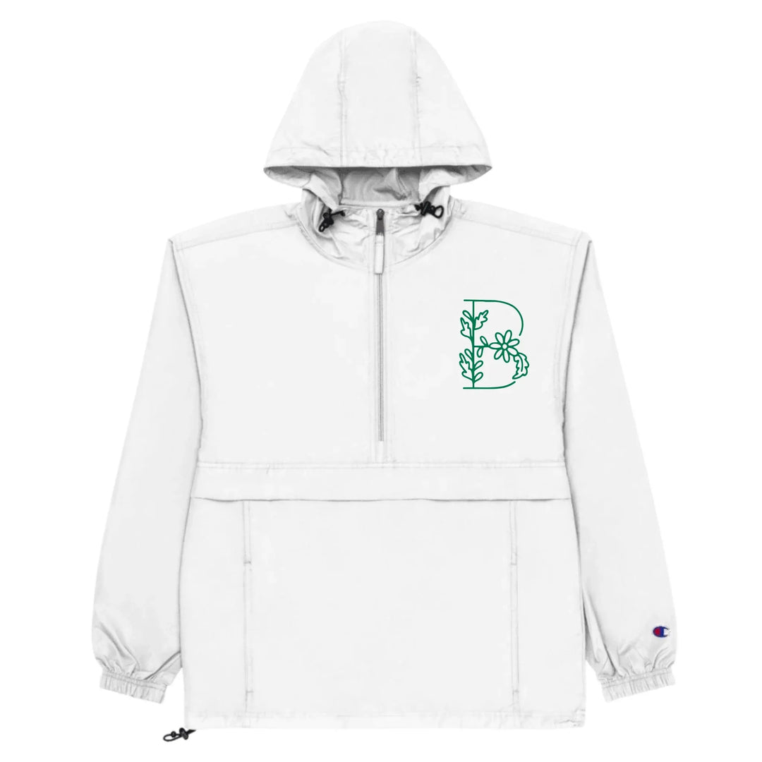 Chaqueta de jardín con margaritas bordadas personalizadas