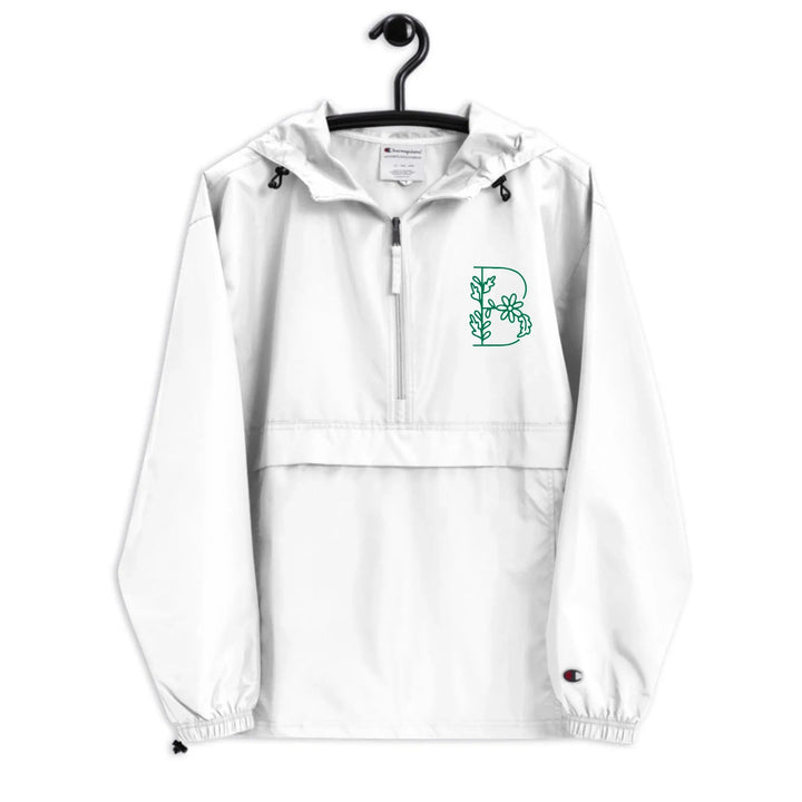 Chaqueta de jardín con margaritas bordadas personalizadas