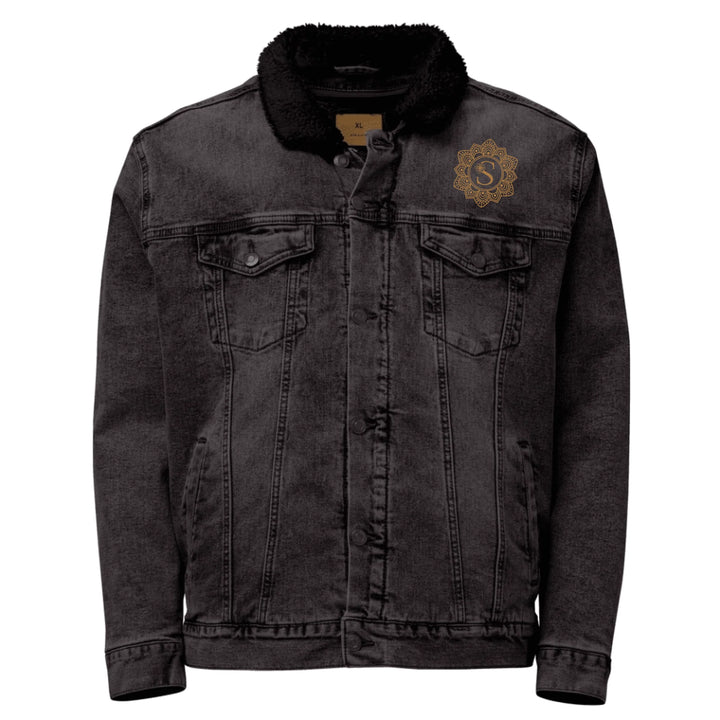 Benutzerdefinierte bestickte elegante Mandala Initial Jacke