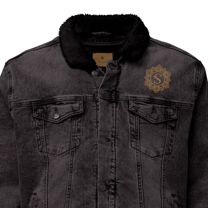 Benutzerdefinierte bestickte elegante Mandala Initial Jacke
