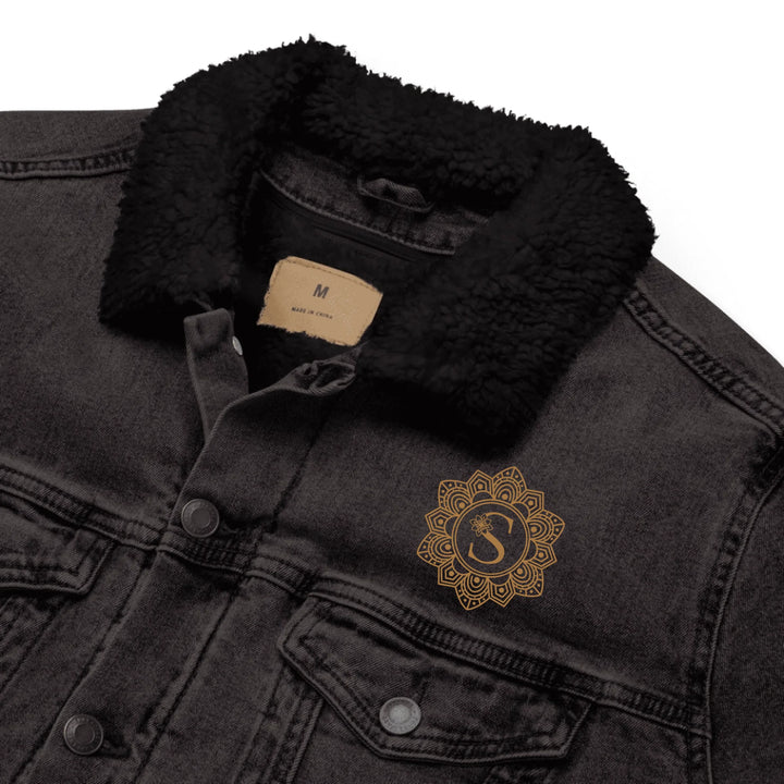 Benutzerdefinierte bestickte elegante Mandala Initial Jacke