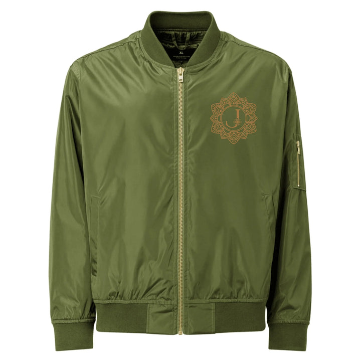 Benutzerdefinierte bestickte elegante Mandala Initial Jacke
