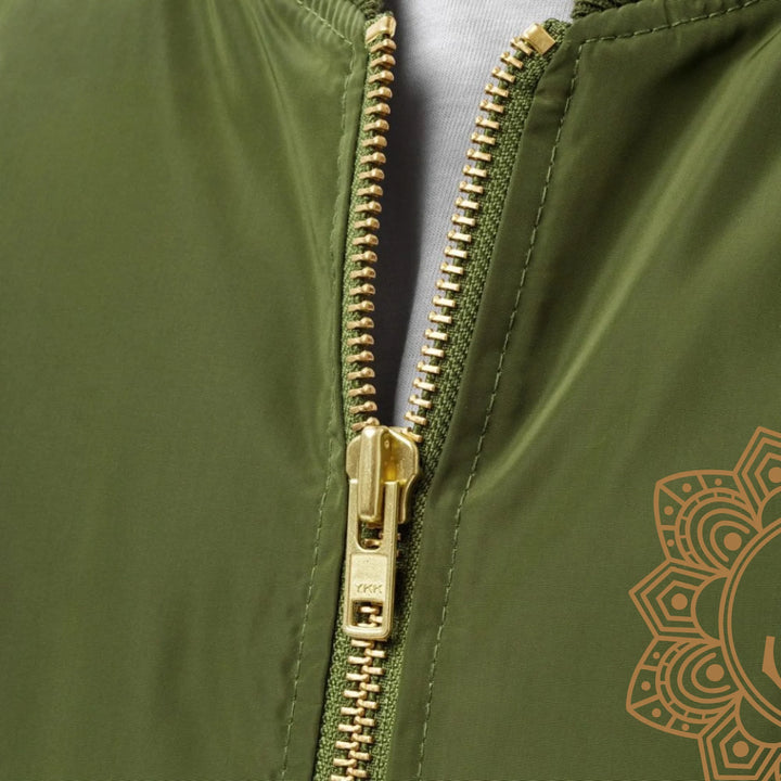 Benutzerdefinierte bestickte elegante Mandala Initial Jacke