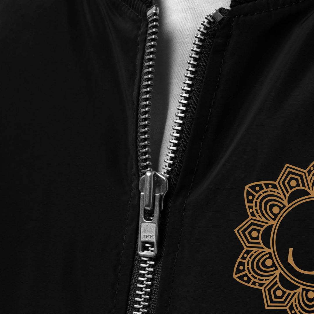 Benutzerdefinierte bestickte elegante Mandala Initial Jacke