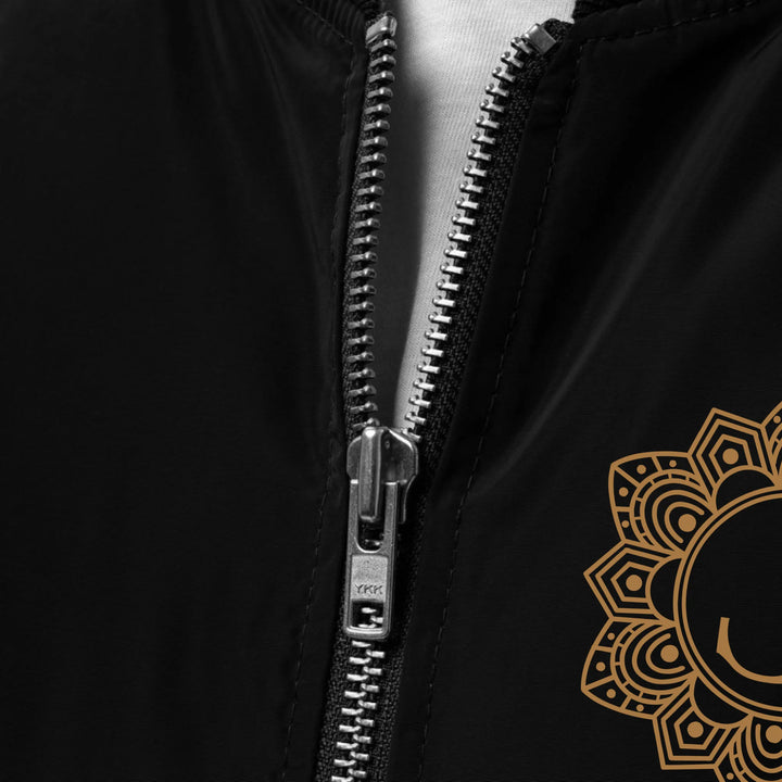 Benutzerdefinierte bestickte elegante Mandala Initial Jacke