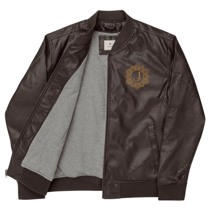 Benutzerdefinierte bestickte elegante Mandala Initial Jacke