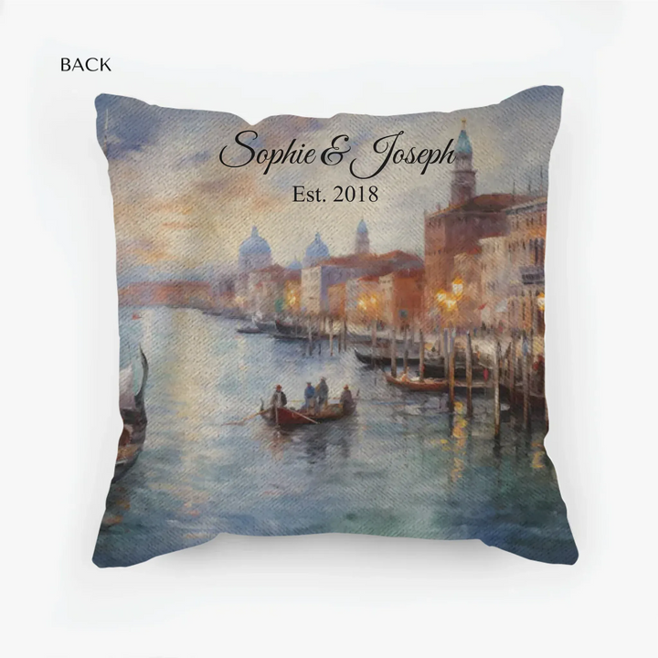 woven pillow back