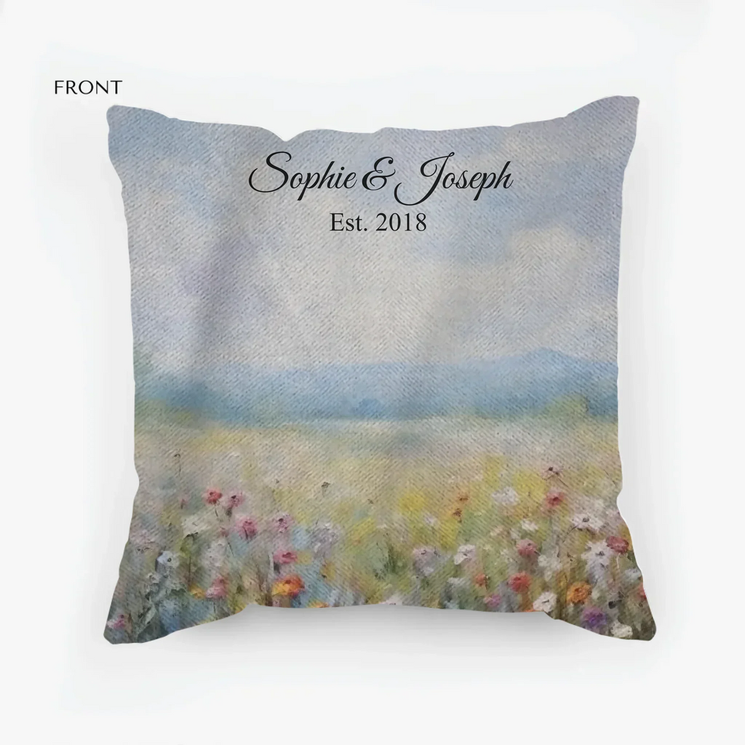 Custom Wildflower Meadow Pillows
