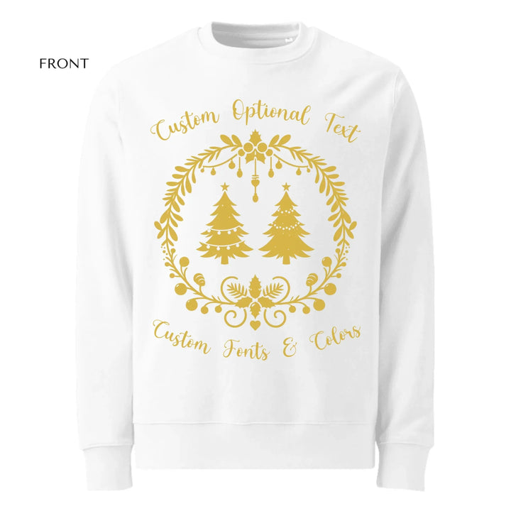 Custom Christmas Garland Wreath Silhouette Sweatshirt & Hoodie - ART-SWH231