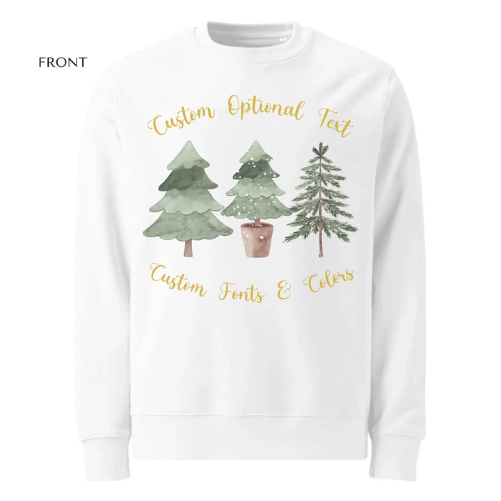 Custom Watercolor Christmas Tree Sweatshirt & Hoodie - ART-SWH232