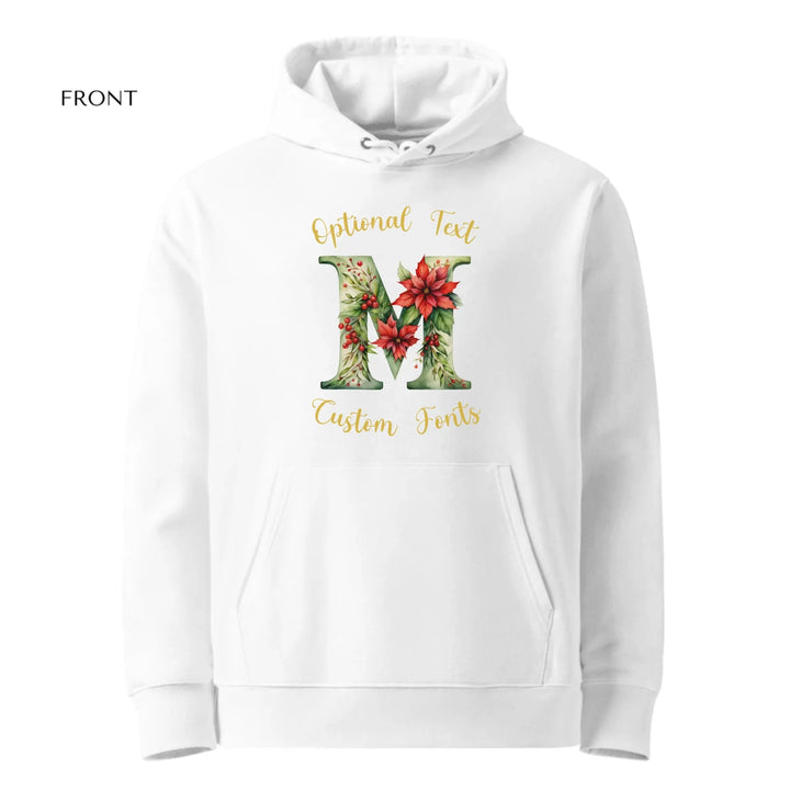 Custom Floral Christmas Alphabet Sweatshirt & Hoodie - ART-SWH233