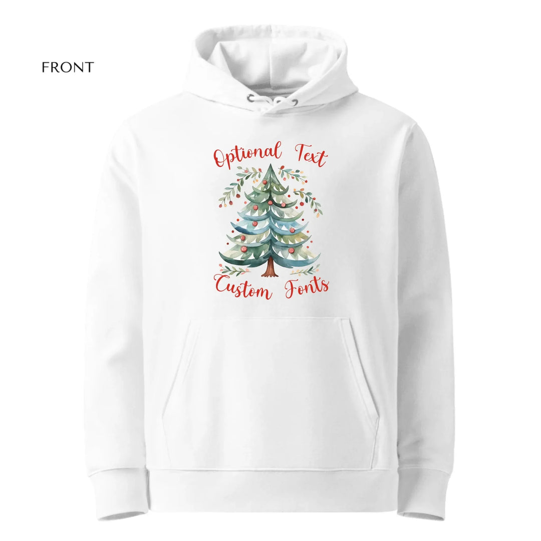 Custom Watercolor Scandinavian Christmas Tree Sweatshirt & Hoodie - ART-SWH237