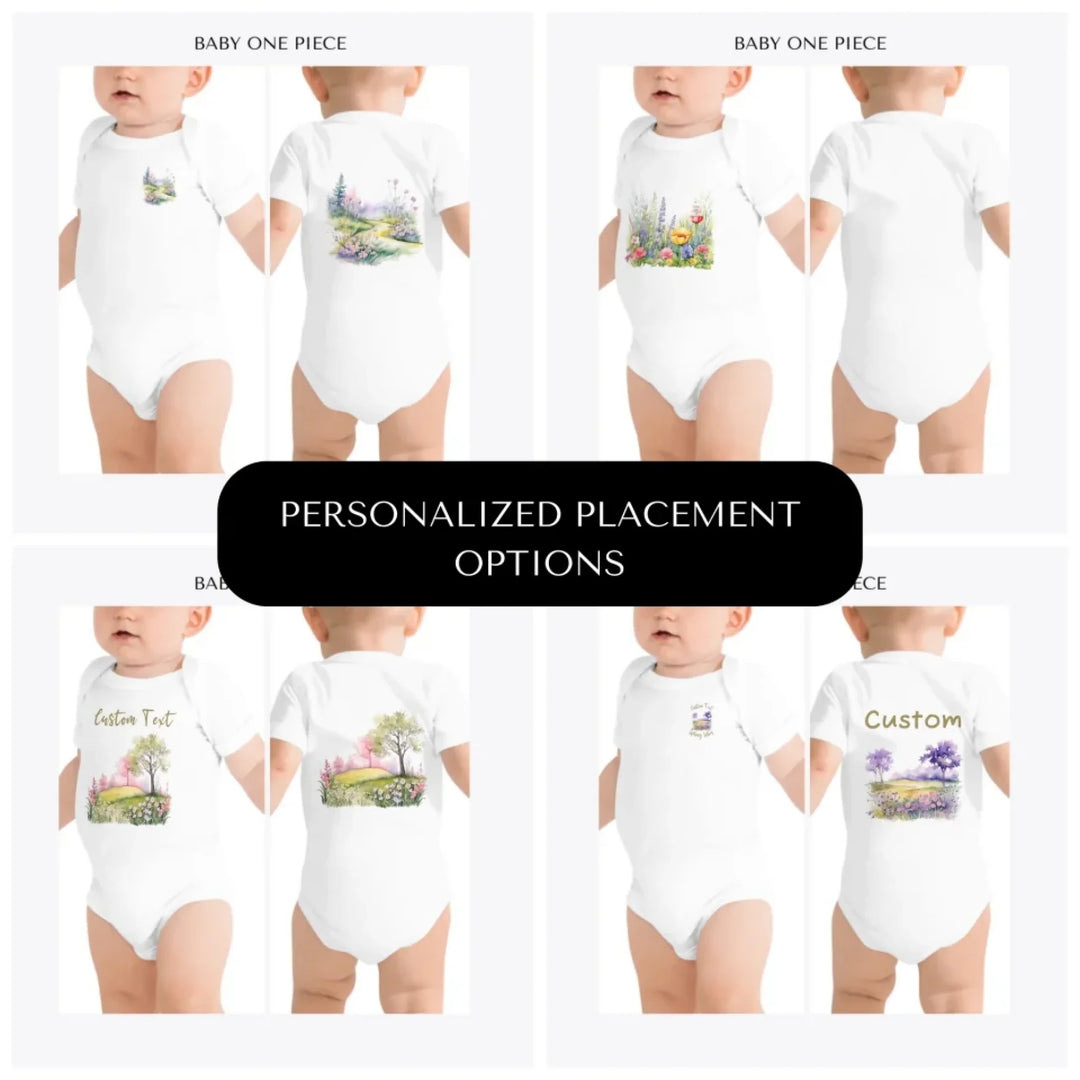 Watercolor-Spring-custom-baby-onesie-design-placement-front-back-pocket-artfulane