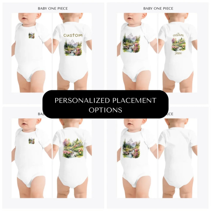 Watercolor-Nature-Spring-custom-baby-onesie-design-placement-front-back-pocket-artfulane