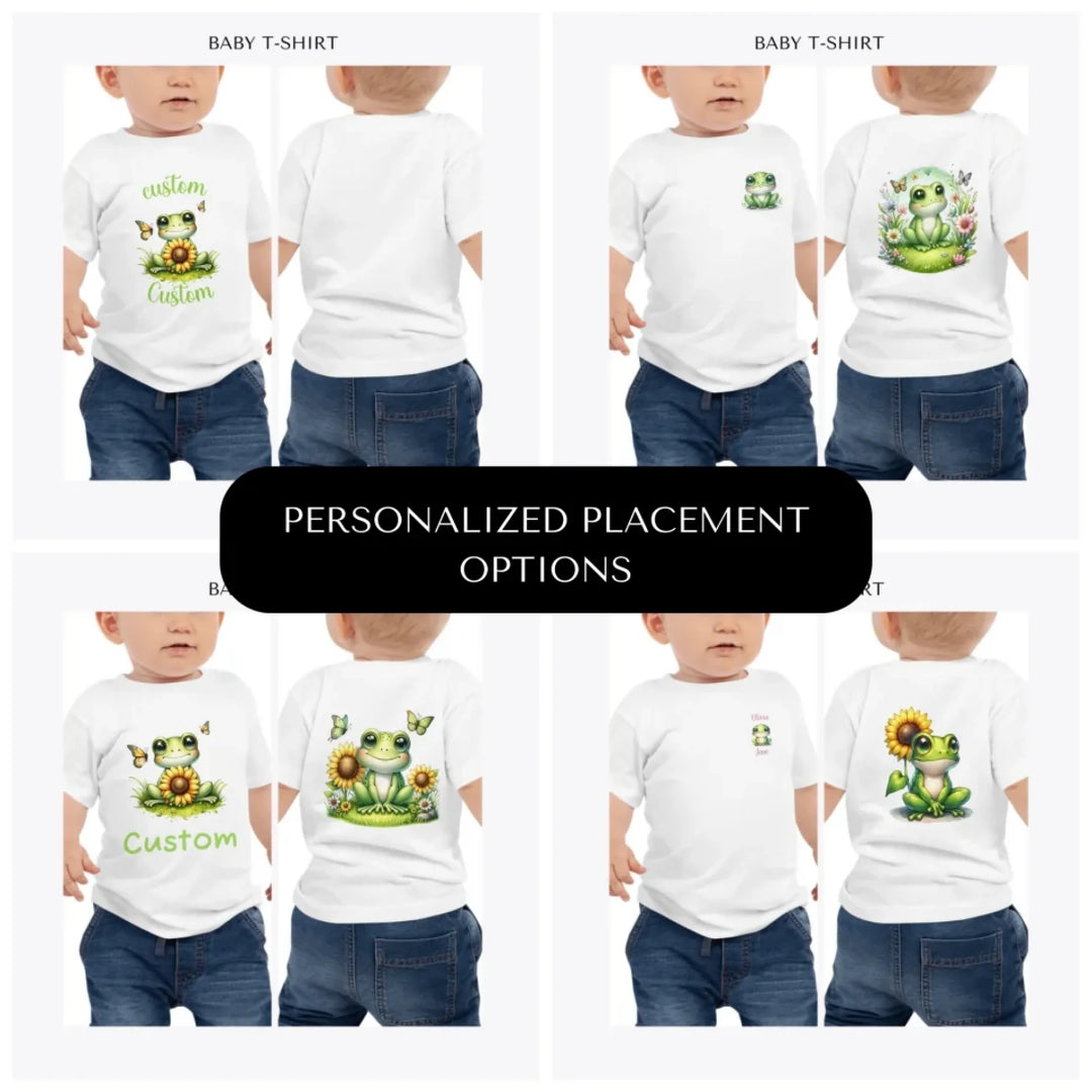 Cute-Spring-Frog-custom-baby-t-shirt-design-placement-front-back-pocket-artfulane