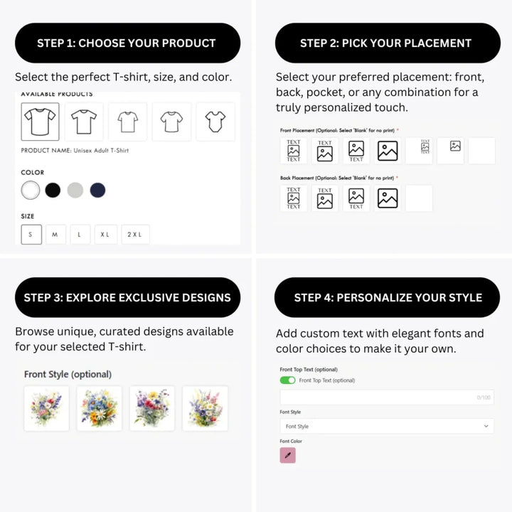 how-to-design-custom-watercolor-wildflower-bouquet-t-shirt-personalization-options-artfulane