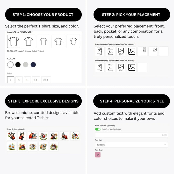 how-to-design-custom-Spring-Ladybug-t-shirt-personalization-options-artfulane