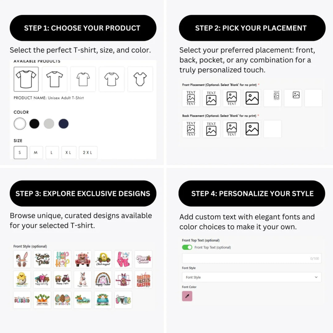 how-to-design-custom-Happy-Easter-t-shirt-personalization-options-artfulane