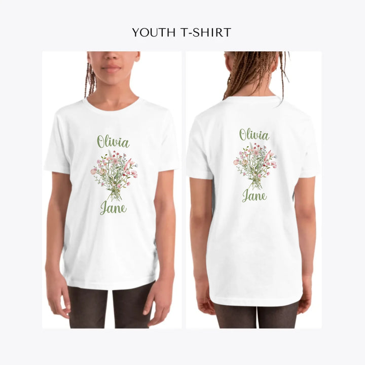watercolor-wildflowers-personalized-youth-t-shirt-artfulane