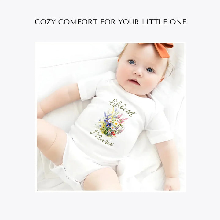 watercolor-wildflower-bouquet-custom-baby-bodysuit-artfulane
