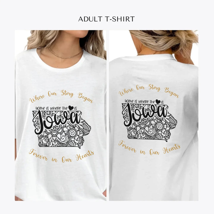 Mandala-USA-State-personalized-women-unisex-adult-t-shirt-artfulane