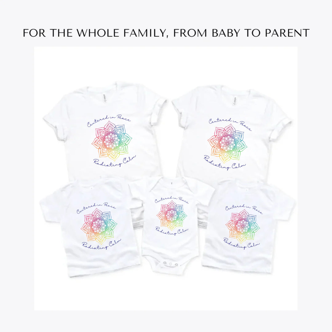 Rainbow-and-Gold-Mandala-custom-t-shirts-adult-youth-toddler-baby-sizes-artfulane