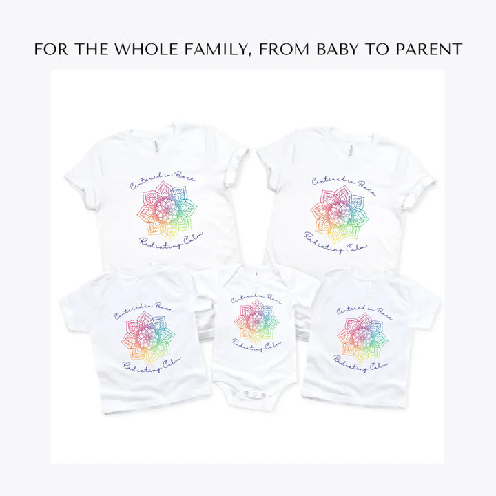 Rainbow-and-Gold-Mandala-custom-t-shirts-adult-youth-toddler-baby-sizes-artfulane