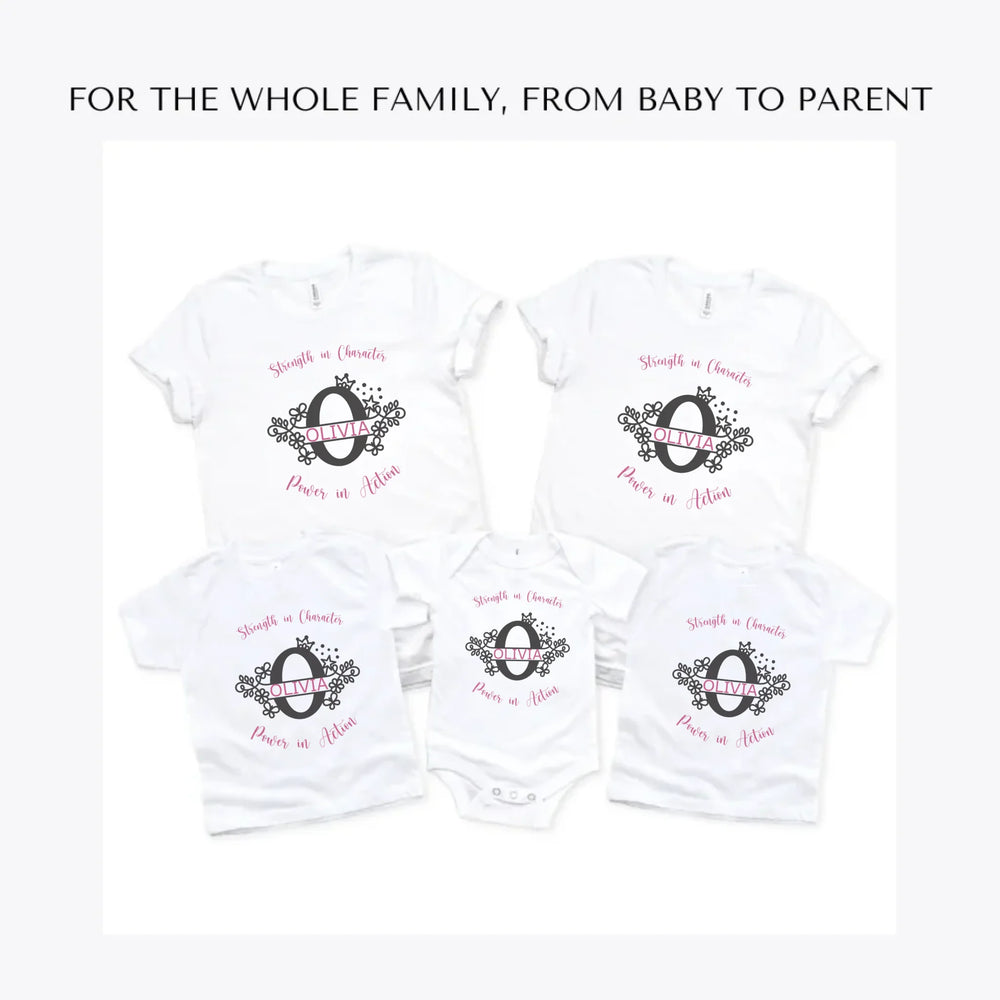 Floral-Princess-Split-Letter-Monogram-custom-t-shirts-adult-youth-toddler-baby-sizes-artfulane