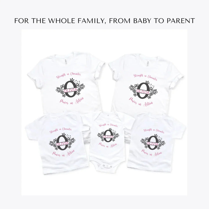 Floral-Princess-Split-Letter-Monogram-custom-t-shirts-adult-youth-toddler-baby-sizes-artfulane