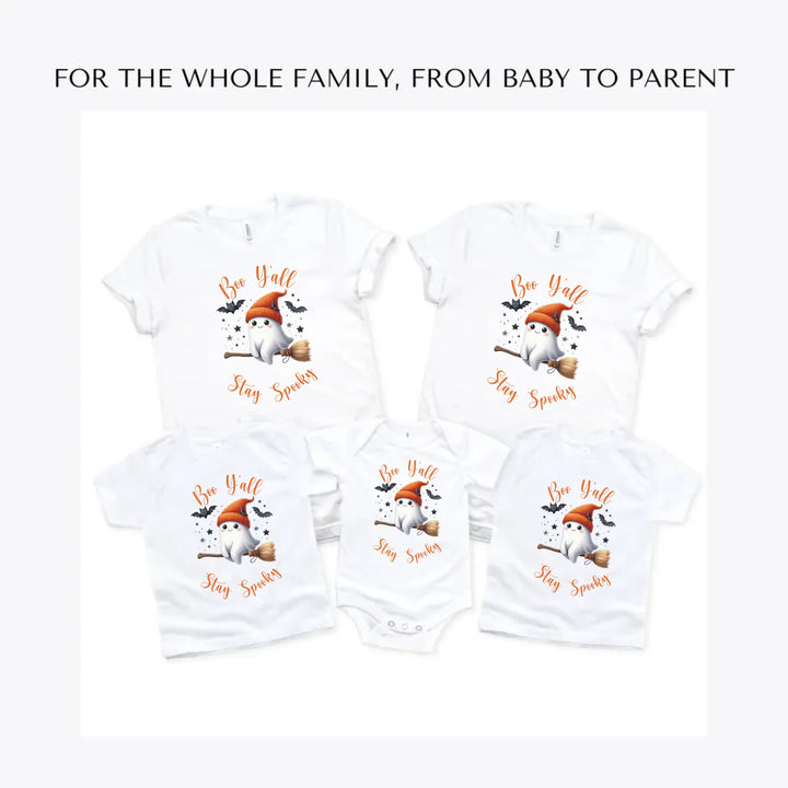 Cute-Retro-Halloween-Ghosts-custom-t-shirts-adult-youth-toddler-baby-sizes-artfulane