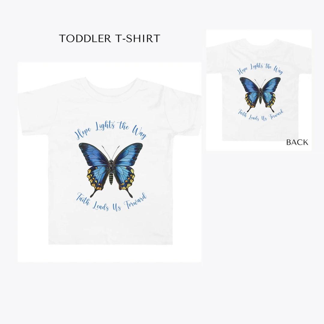 Vintage-Blue-Butterflies-toddler-custom-t-shirt-artfulane