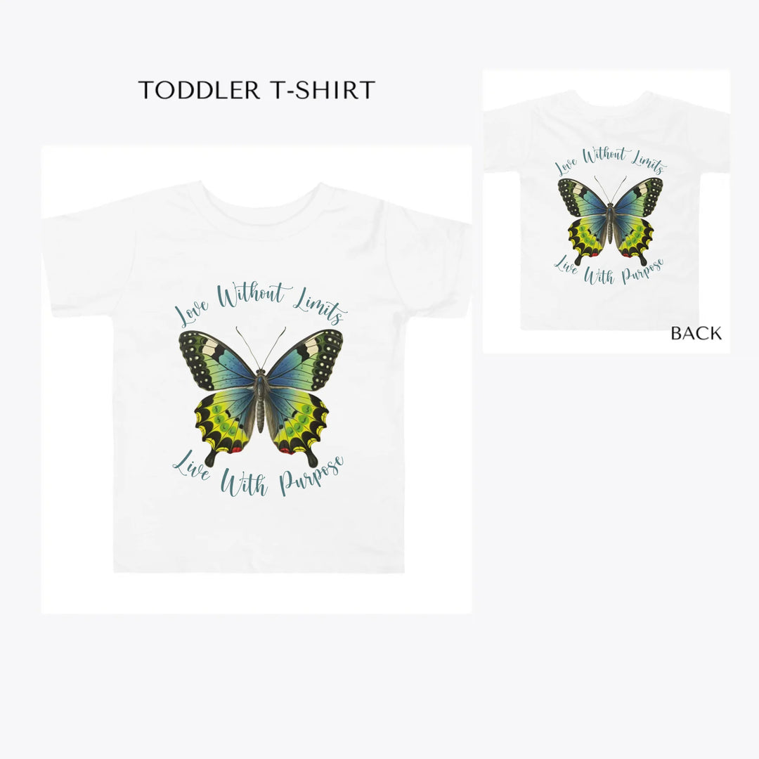 Vintage-Green-Butterflies-toddler-custom-t-shirt-artfulane