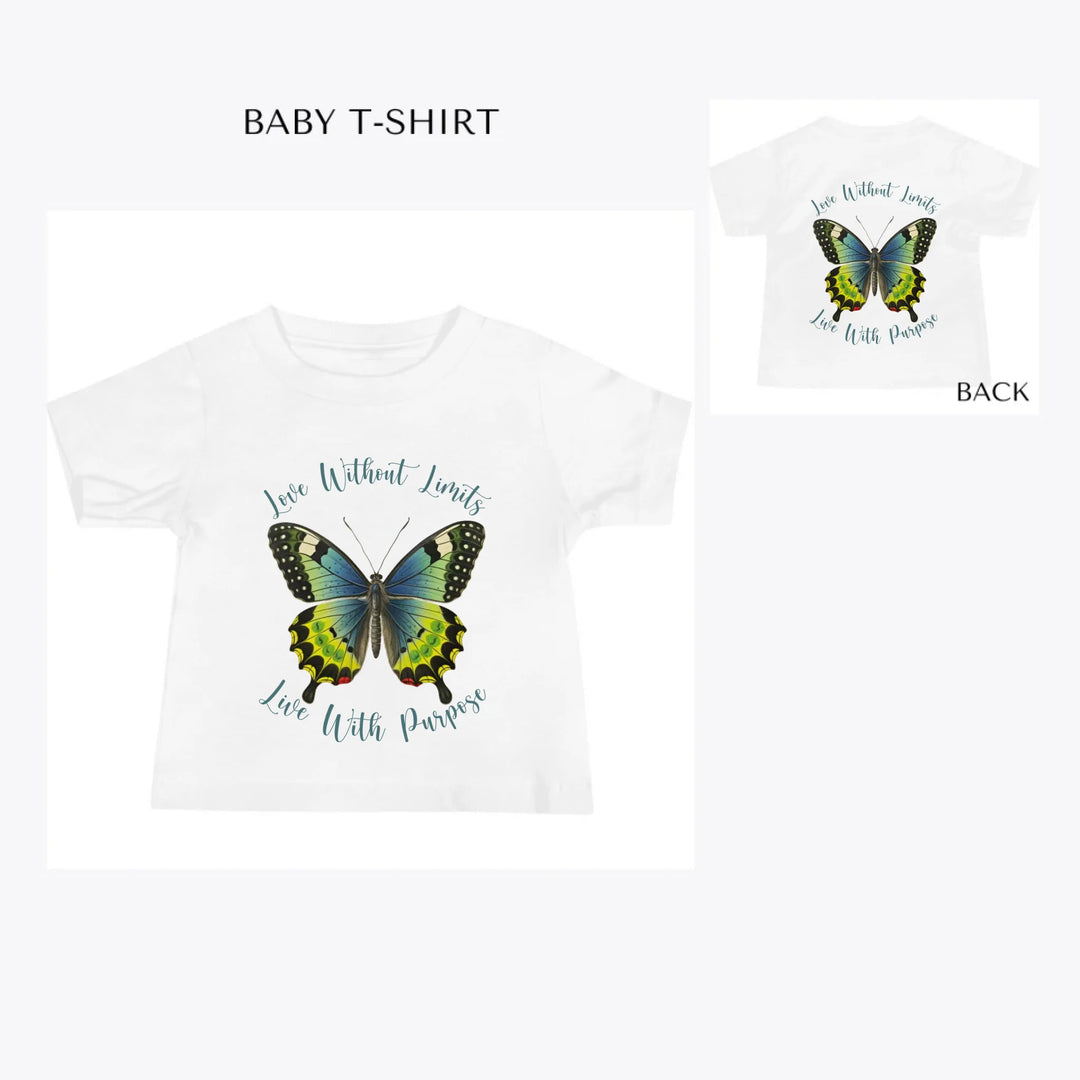 Vintage-Green-Butterflies-custom-baby-t-shirt-artfulane