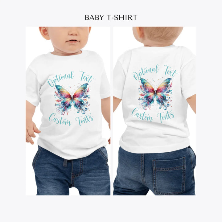 Beautiful-Butterflies-personalized-baby-t-shirt-artfulane