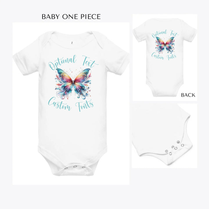 Beautiful-Butterflies-custom-baby-onesie-artfulane