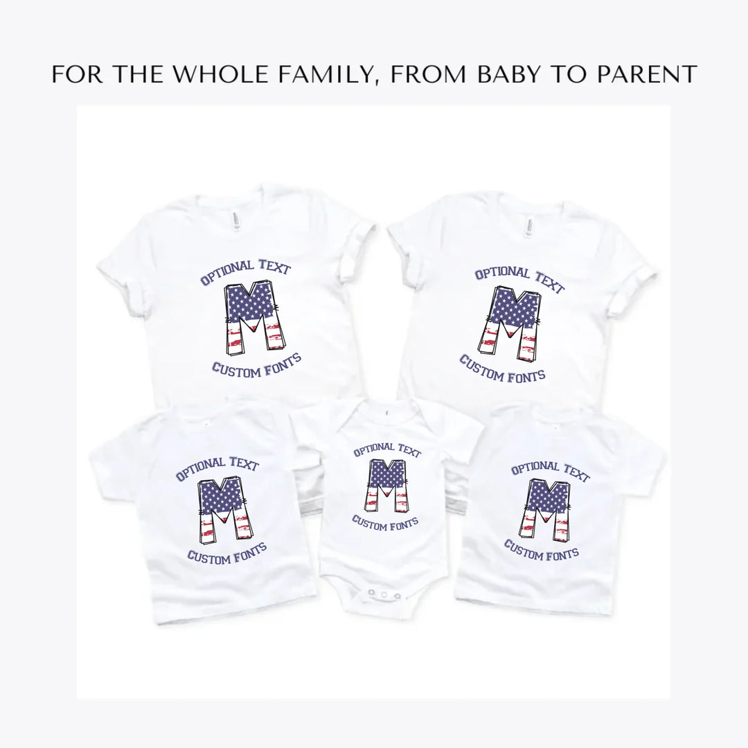 USA-Flag-Letter-Initial-custom-t-shirts-adult-youth-toddler-baby-sizes-artfulane