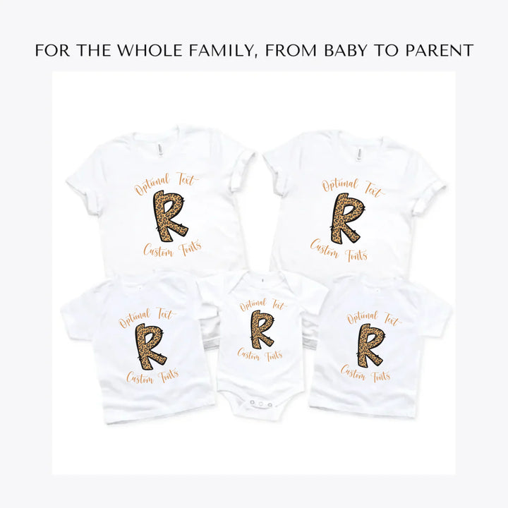 Cheetah-Pattern-Letter-Initial-custom-t-shirts-adult-youth-toddler-baby-sizes-artfulane