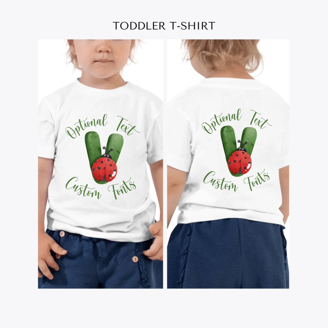 Green-Letter-Ladybug-custom-toddler-t-shirt-artfulane