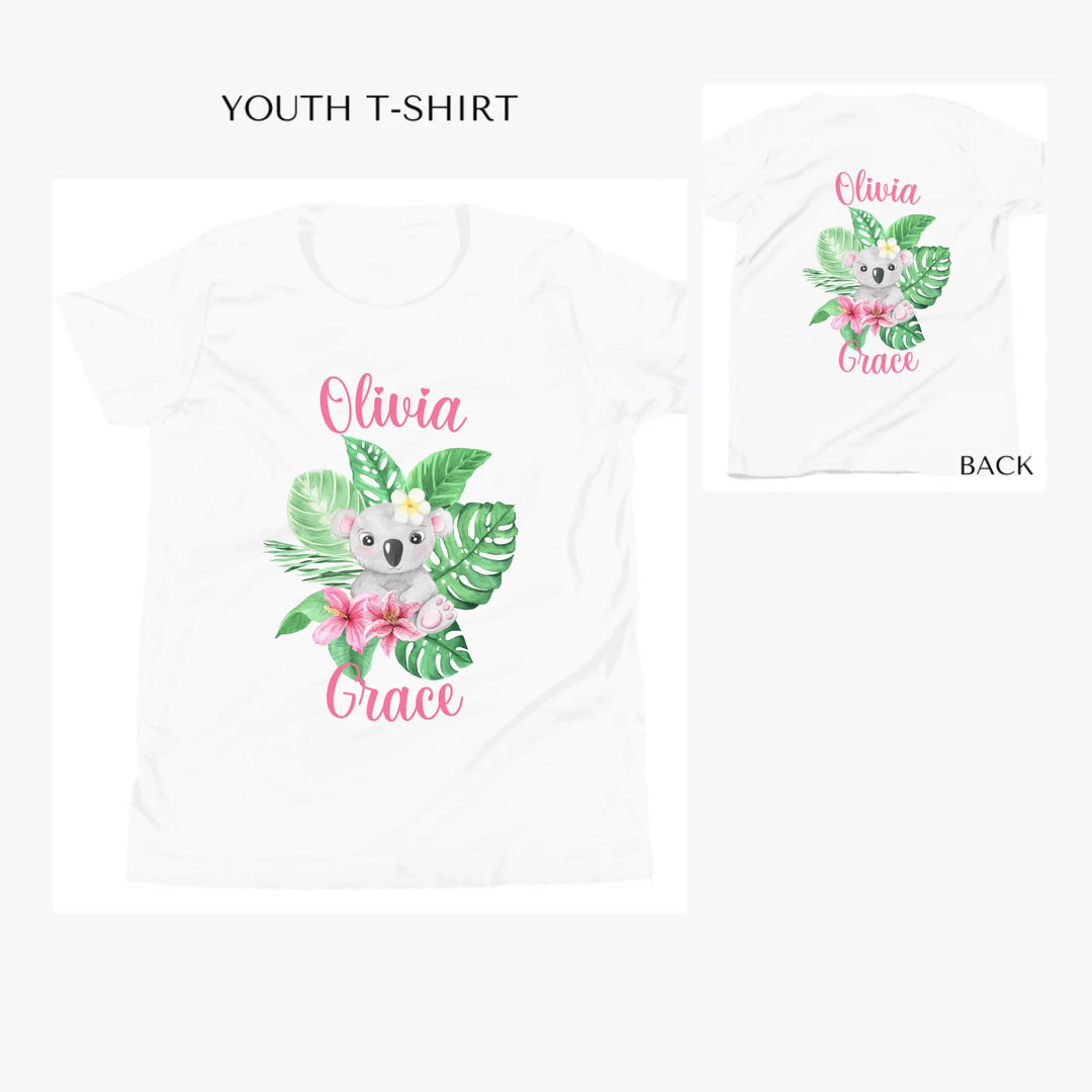 Watercolor-Baby-Tropical-Animal-custom-youth-t-shirt-artfulane